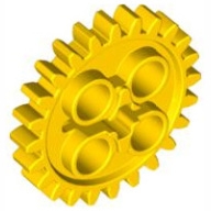 Lego ozubené kolo 24 zubů, žlutá (4114739, 4120163, 4195172)